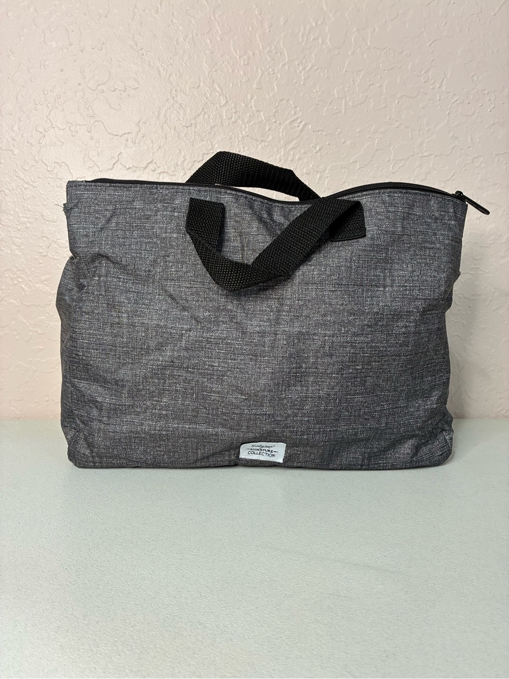 Thirty One All in One Organizer Mini Tote Gray Easy Care Fabric Pockets